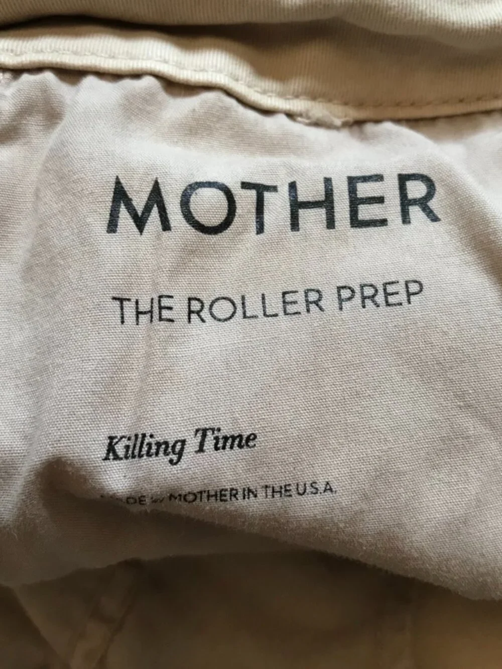 Mother the Roller Prep Pants Womens 28 Khaki Tan Killing Time High Rise Wide Leg